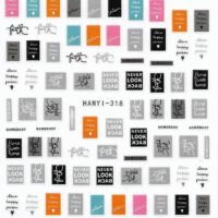 מדבקה| מילים ומשפטים צבעוניים HANYI-318