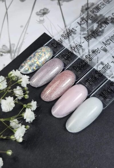 ⁦POWER GEL אקריג'ל |  Shimer Dark Pink⁩ – תמונה ⁦2⁩