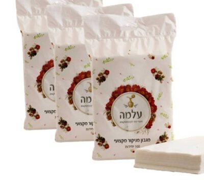 נייר מניקור "עלמה" | 4 * אריזת 100 יחידות