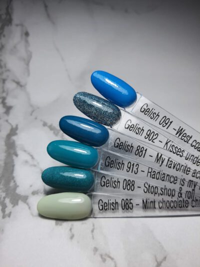 Gelish | אבקה צבעונית | dip& buff | צבעוני 8