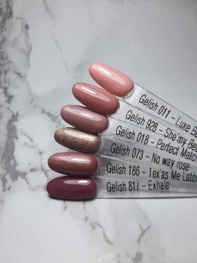 Gelish | אבקה צבעונית | dip& buff | צבעוני 4