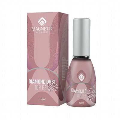 MAGNETIC | טופ נצנצים Rose Gold Diamond Dust Top gel