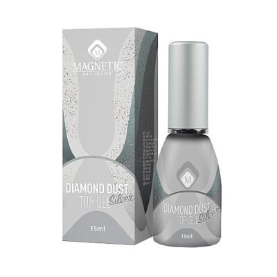 MAGNETIC | טופ נצנצים Silver Diamond Dust Top gel