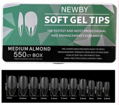 טיפס-ג'ל | שקד | Soft gel tips