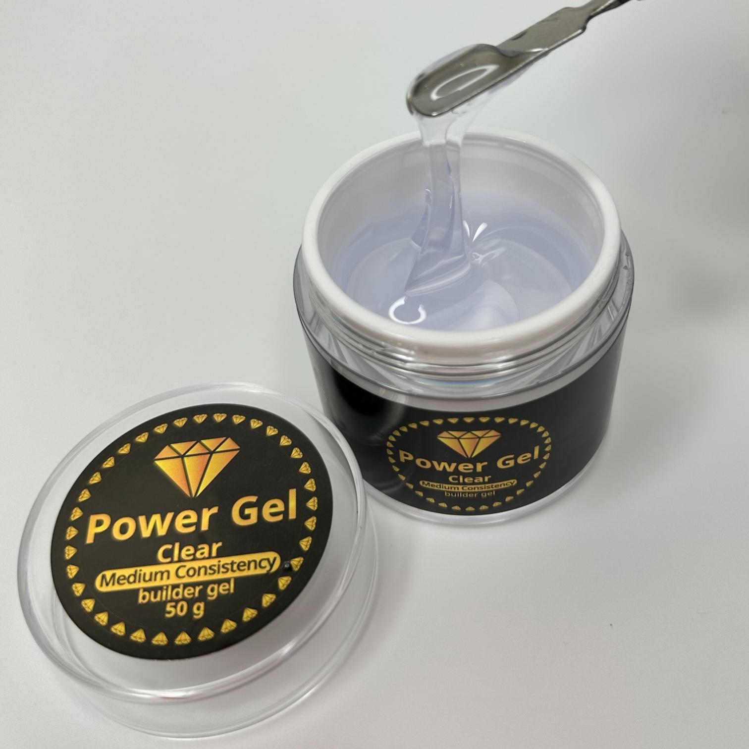PG | ג'ל בניה סמיכות בינונית | גוון שקוף | Medium Consistency Product