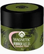 MAGNETIC | ג'ל ראבר בייס ורוד חלבי Frosted Pink Rubber Base gel |