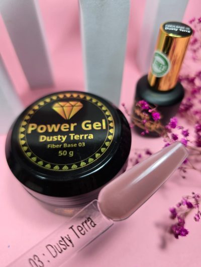 POWER GEL | פייבר בייס ~ Fiber base: dusty terra