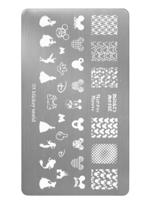 פלטת חותמות בובה | Mickey world מס׳ 03 | Buba