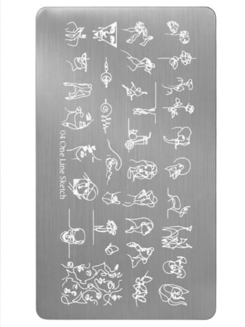 פלטת חותמות בובה | One Line Sketch מס׳ 04 | Buba